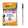 Stylo bille BIC Cristal Medium bleu blister 8 + 2 gratuits Photo