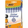 Balpen Bic Cristal medium blauw blister à 10 stuks foto