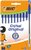 Balpen Bic Cristal medium blauw blister à 10 stuks
