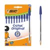 Balpen Bic Cristal medium blauw blister à 10 stuks foto
