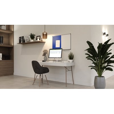 Combibord Legamaster UNITE blauw vilt-whiteboard 60x90cm