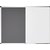 Tableau combi Legamaster UNITE Feutre gris-Tableau blanc 90x120cm