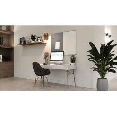 Tableau combi Legamaster UNITE Feutre gris-Tableau blanc 90x120cm