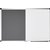 Combibord Legamaster UNITE grijs vilt-whiteboard 60x90cm