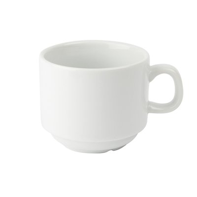 Theekop Olympia Whiteware 200 ml doos 12 stuks wit
