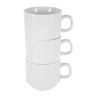 Theekop Olympia Whiteware 200 ml doos 12 stuks wit
