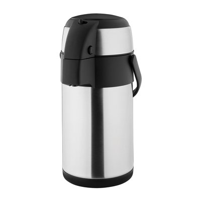 Thermoskan Olympia met pomp 2.5 liter rvs
