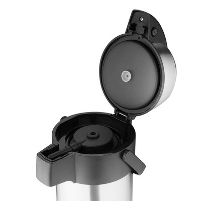 Thermoskan Olympia met pomp 2.5 liter rvs