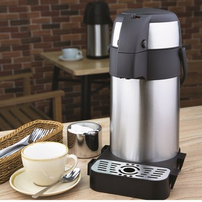Thermoskan Olympia met pomp 2.5 liter rvs