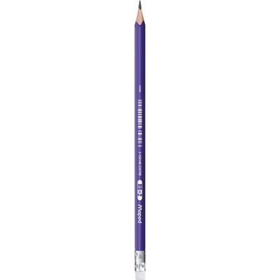 Potlood Maped Kidy Learn met gum en vingerhulp blauw