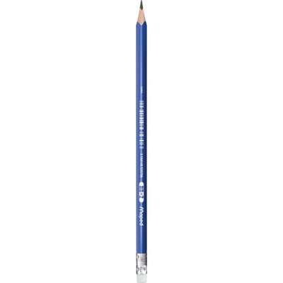 Potlood Maped Kidy Learn met gum en vingerhulp blauw
