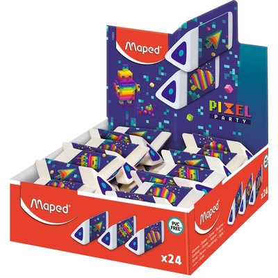 Gum Maped Pixel Party Pyramid display à 24 stuks
