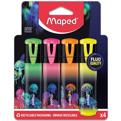 Surligneur maped Deepsea Paradise set 4 couleurs