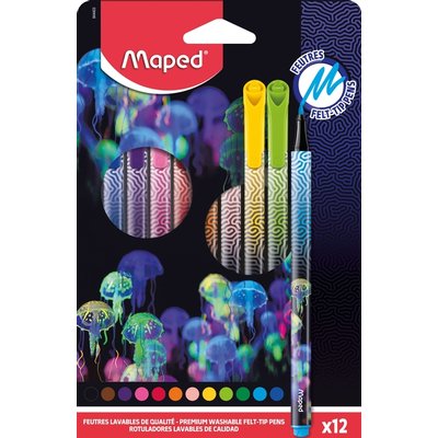 Feutre Maped Deepsea Paradise set 12 couleurs