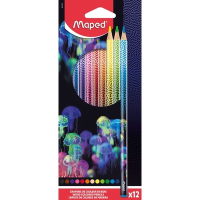 Crayon de couleur Maped Deepsea paradise set 12 couleurs