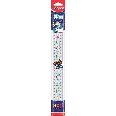 Liniaal Maped Pixel Party Twist 'n Flex 30cm transparant