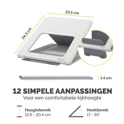 Laptopstandaard Fellowes Breyta wit