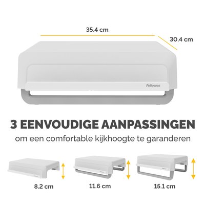 Monitorstandaard Fellowes Breyta wit