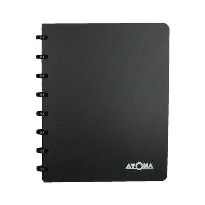 Adresboek Atoma A5 lijn 54vel 90gr PP assorti