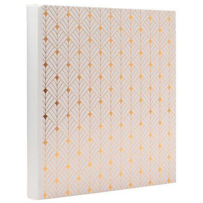 Fotoalbum Exacompta 29x32cm 60 zwarte pagina's Néo Déco wit