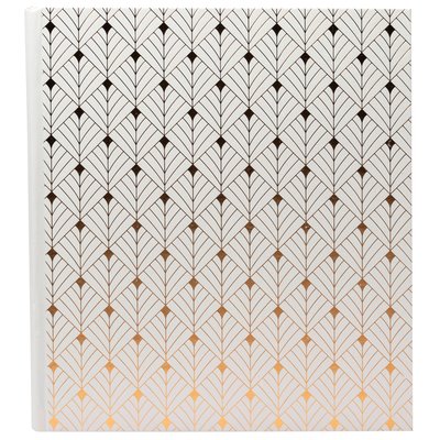 Fotoalbum Exacompta 29x32cm 60 zwarte pagina's Néo Déco wit