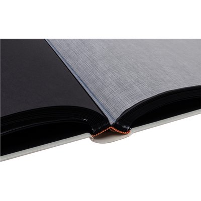 Fotoalbum Exacompta 29x32cm 60 zwarte pagina's Néo Déco wit