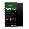 Cahier de notes Rhodia Greenbook A4 ligné 4 perforations 180 pages 90g noir Photo