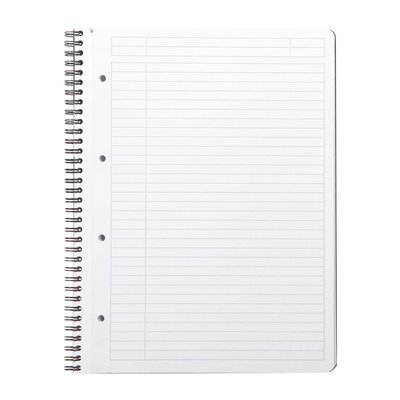 Cahier de notes Rhodia Greenbook A4 ligné 4 perforations 180 pages 90g noir