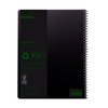 Cahier de notes Rhodia Greenbook A4 ligné 4 perforations 180 pages 90g noir Photo