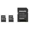 Carte mémoire Philips Micro SDXC Classe 10 UHS-I U1 64Go 2 pièces Photo