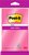Memoblok 3M Post-it 4645 Super Sticky 101x152mm lijn roze