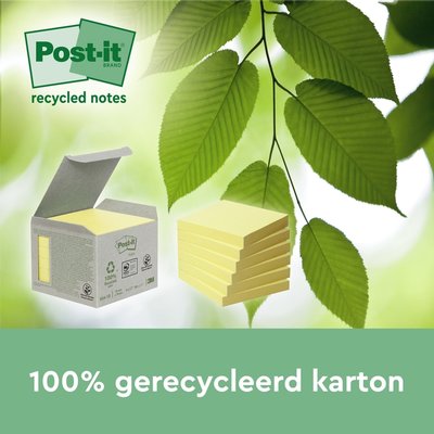 Bloc-mémos Post-it 622 RSS3CY 47,6x47,6mm jaune 3 pièces