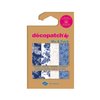 Papier créa Décopatch 30x40cm set 4 feuilles thème Nuances de bleu Photo