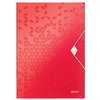 Elastomap Leitz WOW A4 3 kleppen PP rood foto