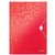 Elastomap Leitz WOW A4 3 kleppen PP rood