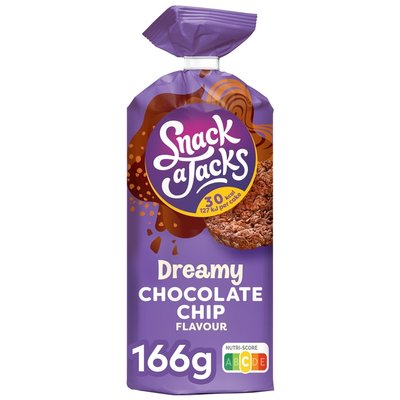 Rijstwafel Snack-a-Jacks chocololate chip pak 166 gram