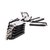 Sleutellabel Pavo Magnettag zwart 10 stuks