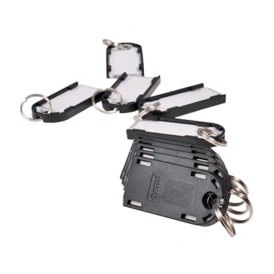 Sleutellabel Pavo Magnettag zwart 10 stuks