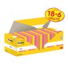 Notes 3M Post-it 654-COL 76x76mm couleurs assorti lot promo Photo