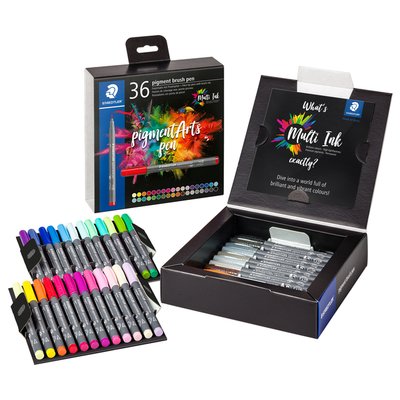 Brushpen Staedtler PigmentArts set à 36 kleuren