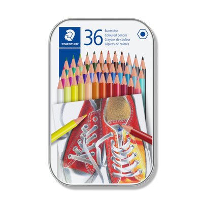 Crayon de couleur Staedtler 175 Hexagonal boîte 36 couleurs