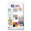 Klei Fimo effect colour pak à 12 Boho kleuren foto