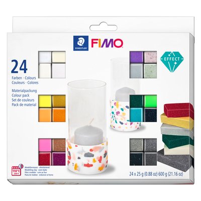 Klei Fimo effect colour pak à 24 kleuren
