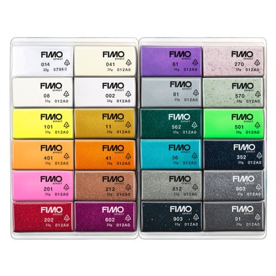 Klei Fimo effect colour pak à 24 kleuren