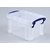 Opbergbox Really Useful 1.6 liter 195x135x110mm transparant wit