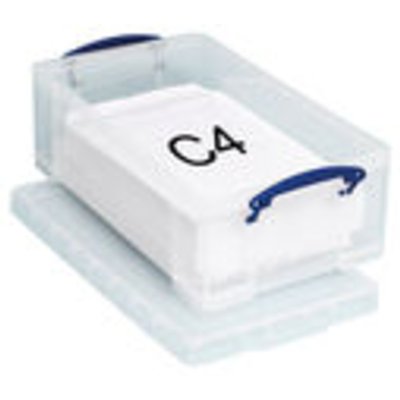 Boîte de rangement Really Useful 4L 30 compartiments 395x255x88mm transparent blanc