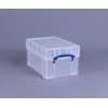 Opbergbox Really Useful 9 liter XL 395x255x205mm transparant wit foto