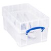 Opbergbox Really Useful 9 liter XL 395x255x205mm transparant wit foto
