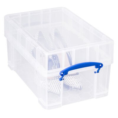 Opbergbox Really Useful 9 liter XL 395x255x205mm transparant wit
