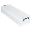 Opbergbox Really Useful 22 liter 800x255x155mm transparant wit foto